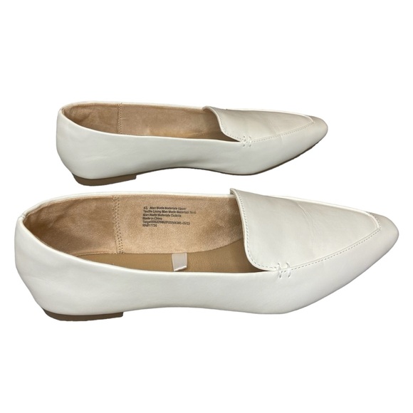 Women's Hayes Loafer Flats with Memory Foam Insole, A New Day, Cream, Size 8.5 - Picture 4 of 8